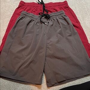 Coofandy M mens shorts red & brown